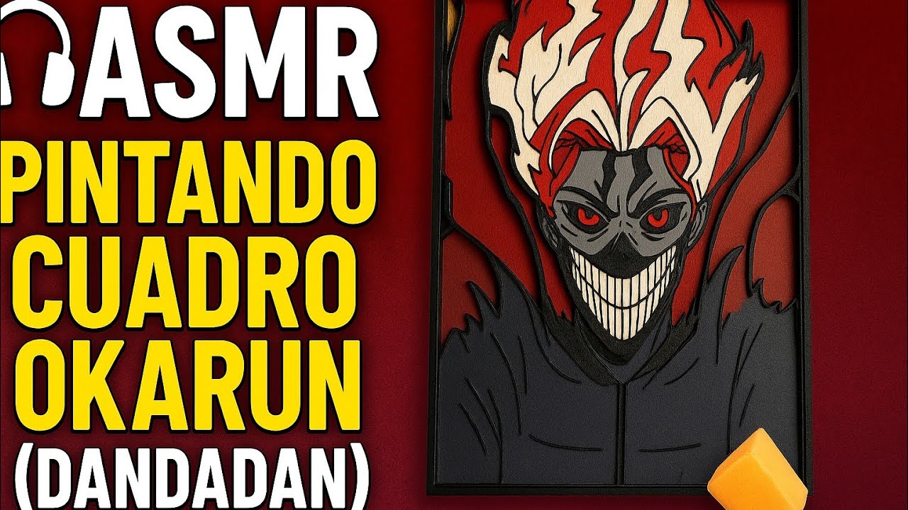 Acompáñame mientras pinto y ensamblo un cuadro de Okarun (DanDaDan)