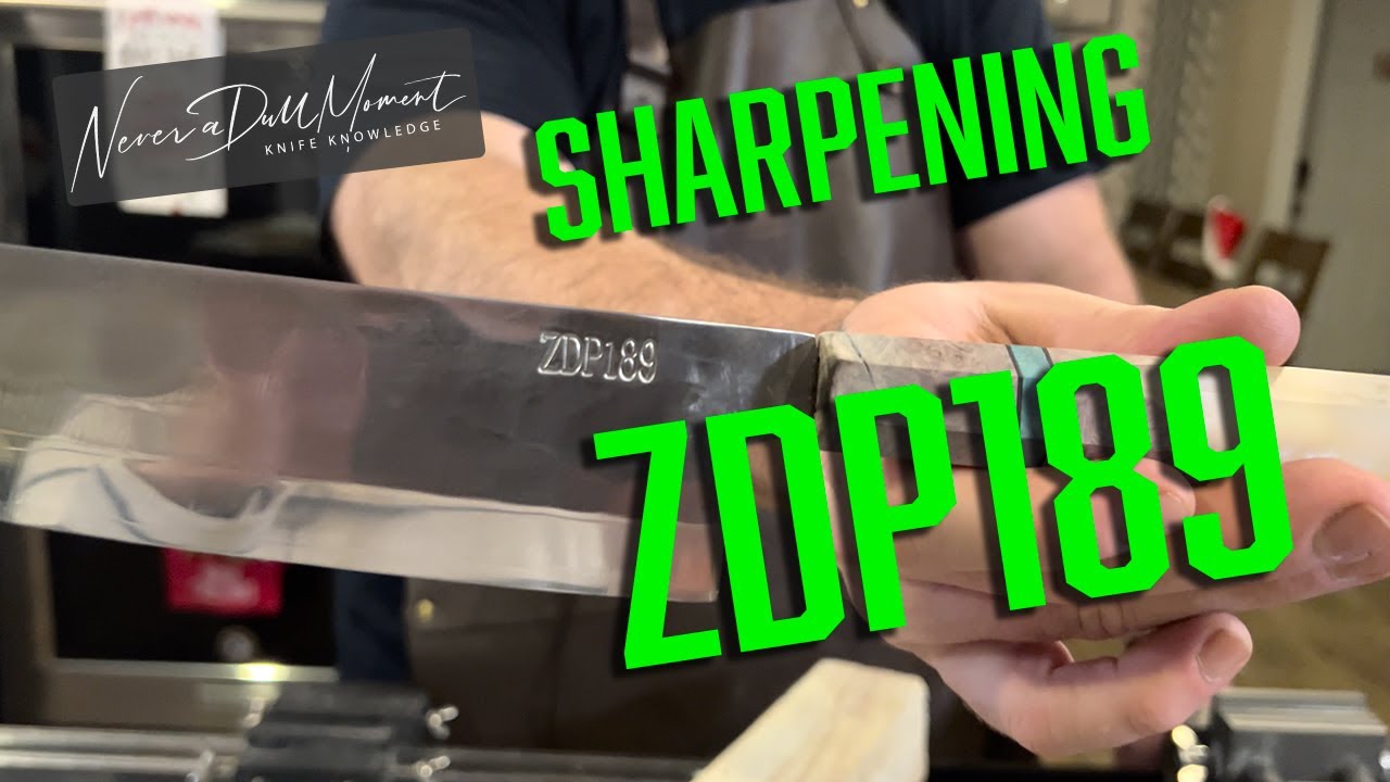Sharpening ZDP189 with synthetic stones! Nano Hone synthetic stones instead of Diamond or CBN.