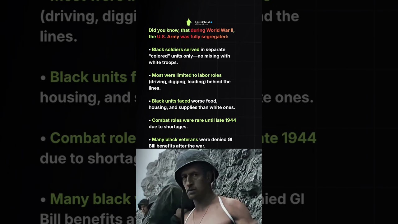 Segregated Sacrifice: Black Soldiers Fought WW2 in a Separate, Unequal Army 