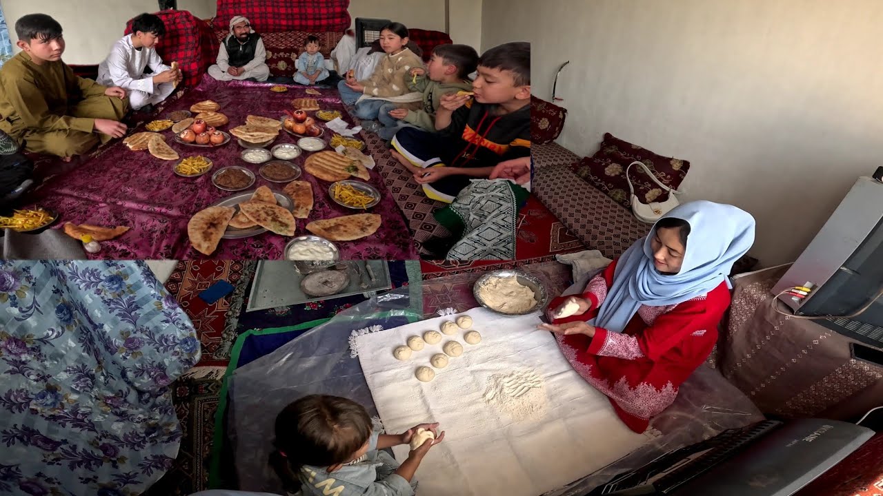 روزی به یادماندنی در کنار اولادهای کاکایم که افغانستان آمده؛🥰😍