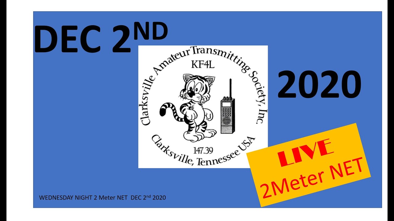 2 Meter Weekly Net for the CATS Club  KF4L