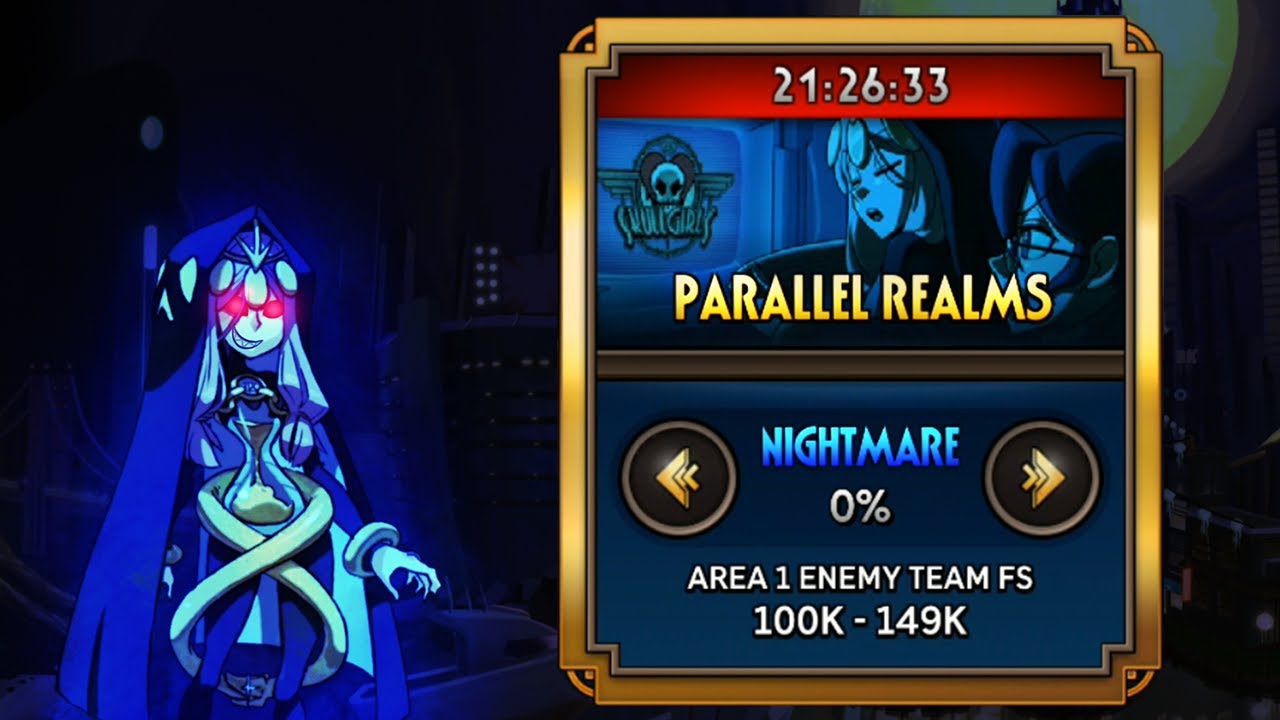 Parallel Realms - Nightmare Difficulty First Playthrough [Skullgirls Mobile]