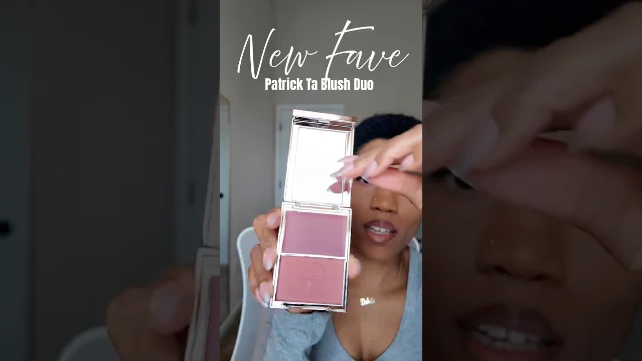 Blush blindness? I’m here for it! ✨Trying the Patrick Ta blush to update my routine. 