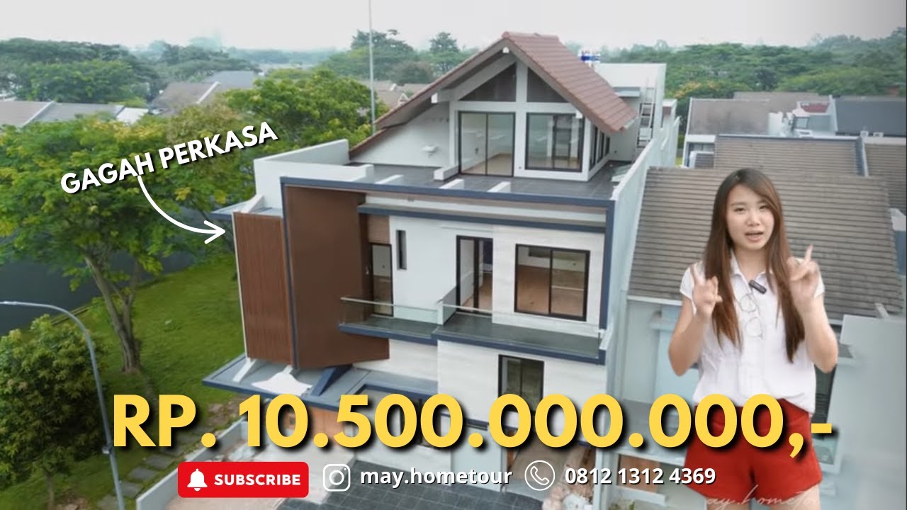 Split Level 4 lantai, Rumah Elite di Kawasan Hijau nya BSD, Foresta. | Harga 10 M-an