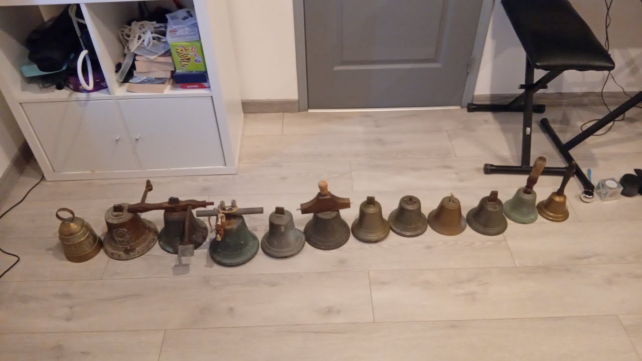 Collection of my largest bell with largest cow bells as the bonus one.