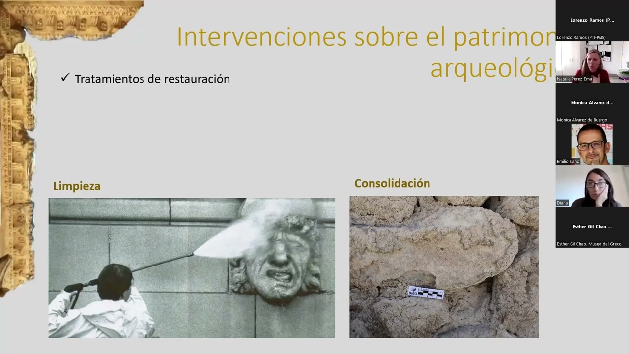Intervenciones de restauración en patrimonio pétreo arqueológico. Natalia Pérez Ema