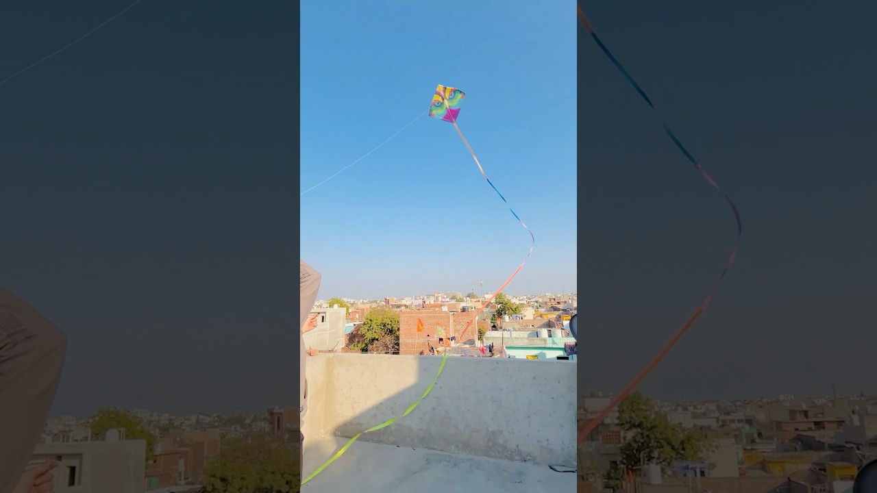 WORLD'S BIGGEST KITE TAIL EVER ⚡️😍#kiteflying #vaibhavsainivlogs #shorts