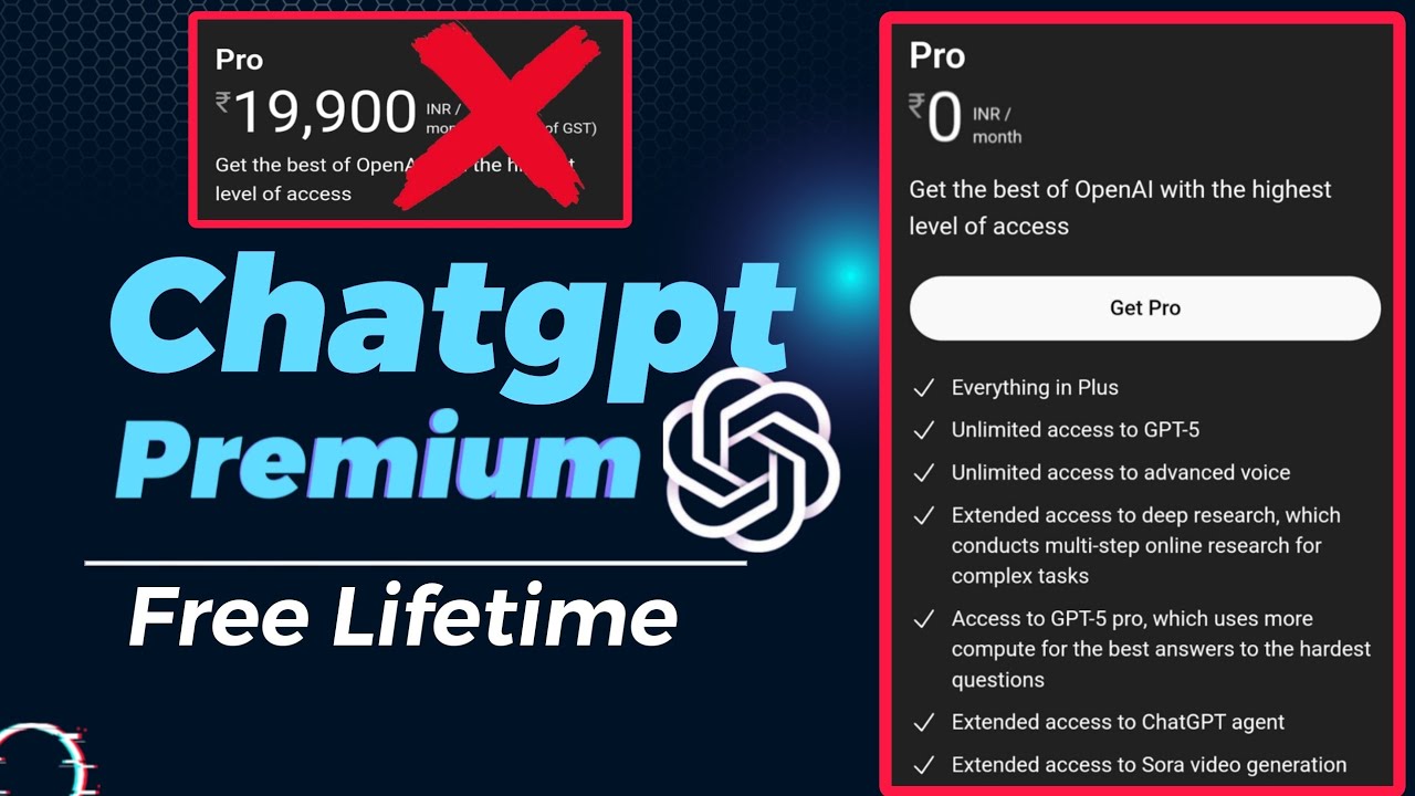 Chatgpt Premium Now Free For Life Time