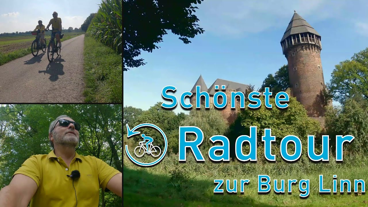 V-Log. Schönste Radtour zur Burg Linn von Düsseldorf nach Krefeld und zurück