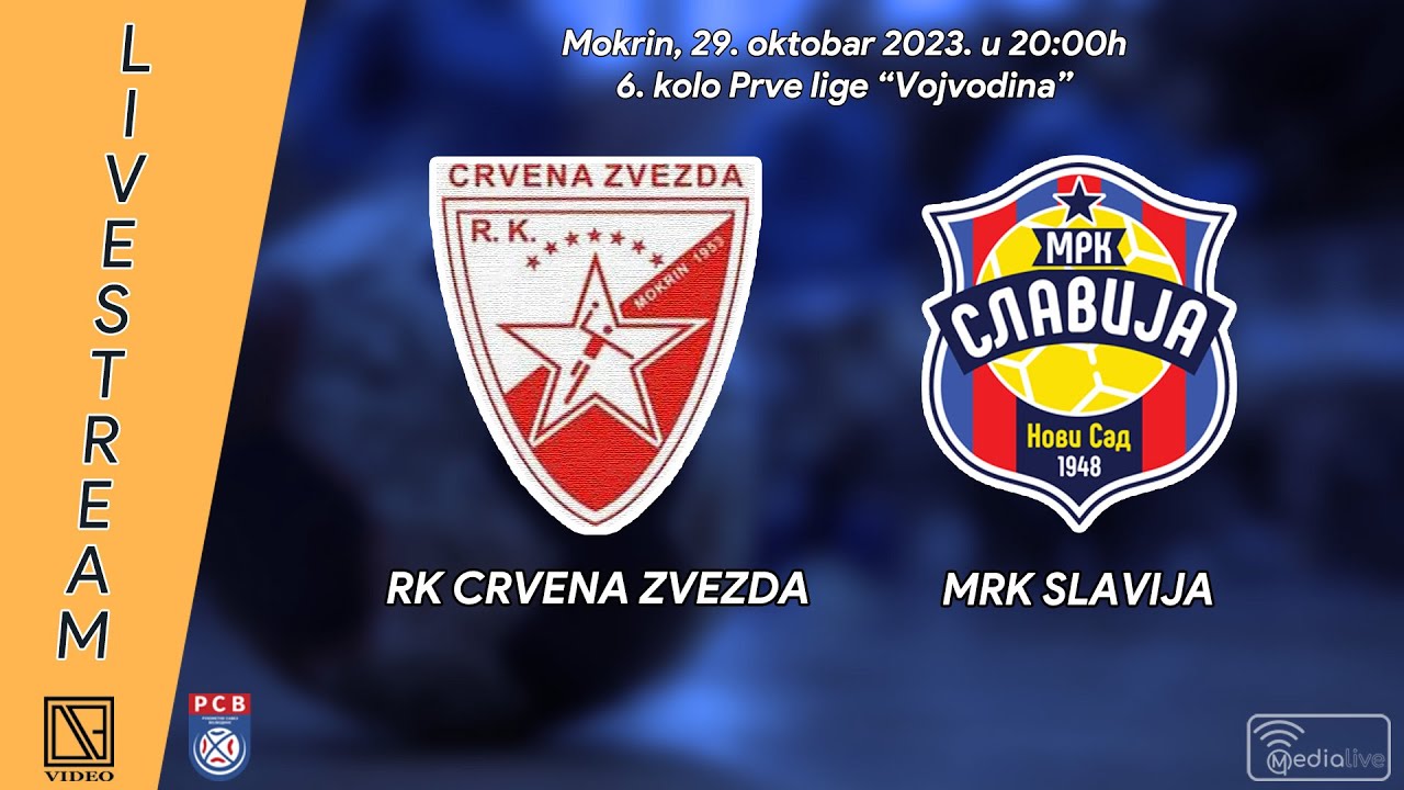 RK CRVENA ZVEZDA Mokrin - MRK SLAVIJA Novi Sad (Full match Livestream) [29.10.2023.]