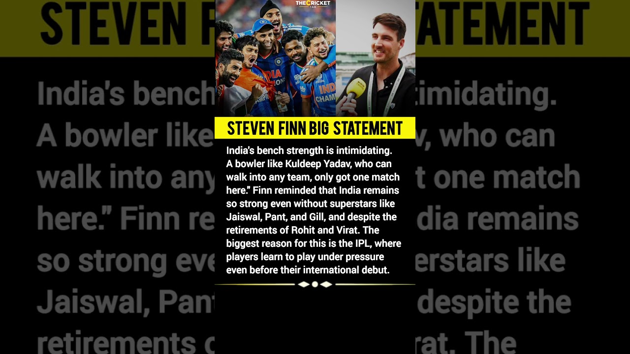 Steven Finn on India bench strength | T20 World Cup #teamindia #sanjusamson