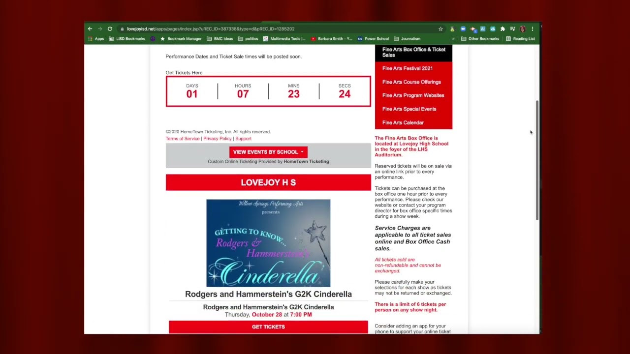CINDERELLA TICKETS