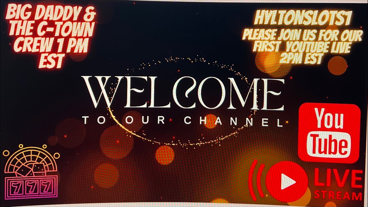 First ever Live YouTube following BDSlots.  Big shout out to Bd and the c-town crew.  They r amazing