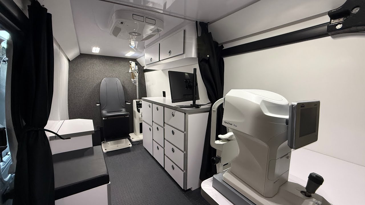 All-Electric Mobile Eye Clinic Built on a Ford E-Transit