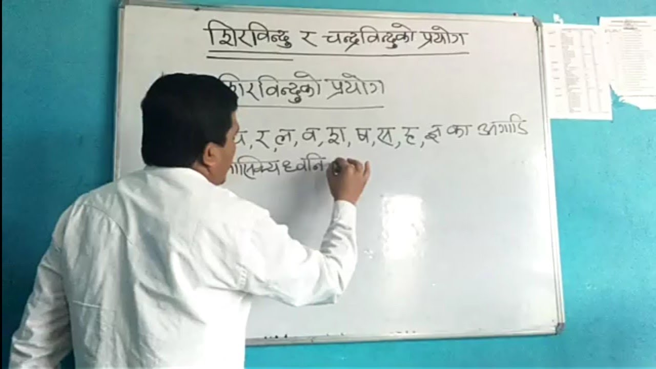 शिरविन्दु र चन्द्रविन्दुको प्रयोग