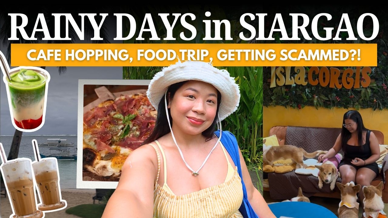 SIARGAO Vlog 🌴 | Rainy Days, Cafe Hopping, and Food Crawl in Siargao