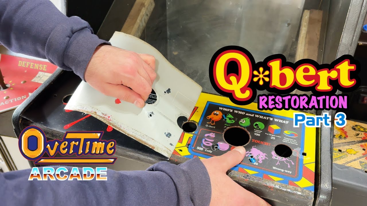 How to rebuild a Qbert arcade joystick 🕹️ plus matching laminate colors & testing the sound PCB 🔊