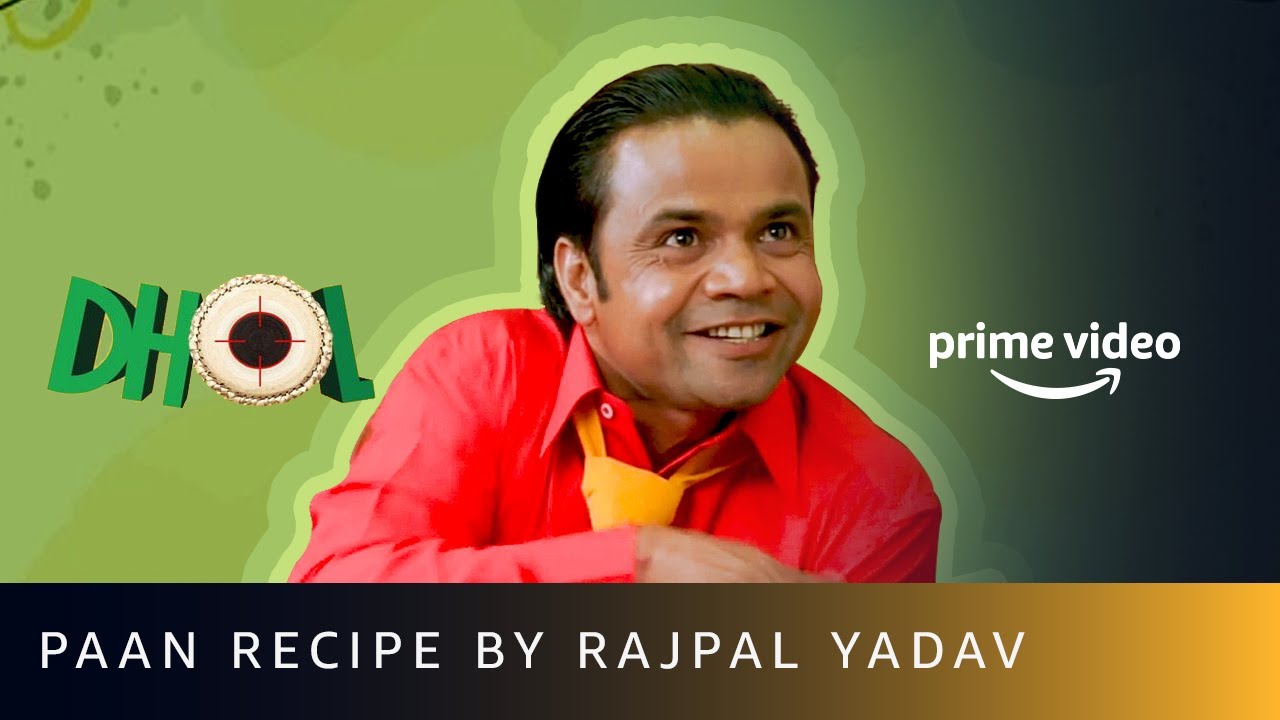 The art of making paan - Rajpal Yadav | Dhol | Amazon Prime Video 