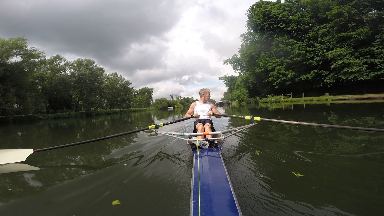 Getting more square - but not actually *SQUARE* blade rowing yet.