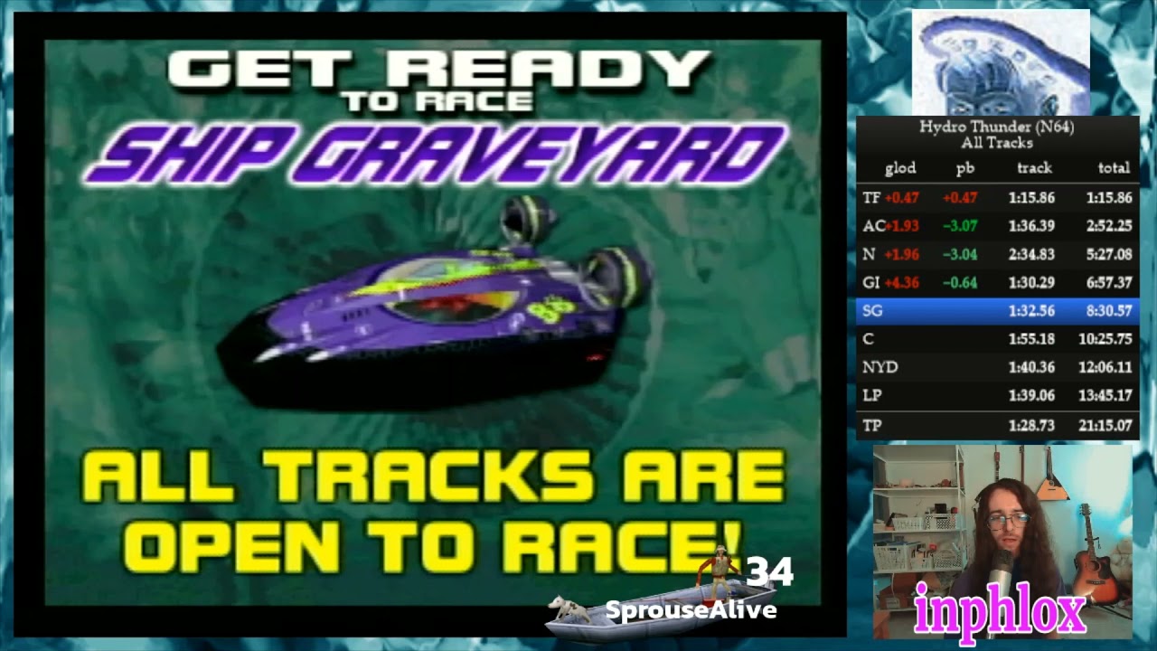Hydro Thunder (N64) / All Tracks 20:45.22 IGT