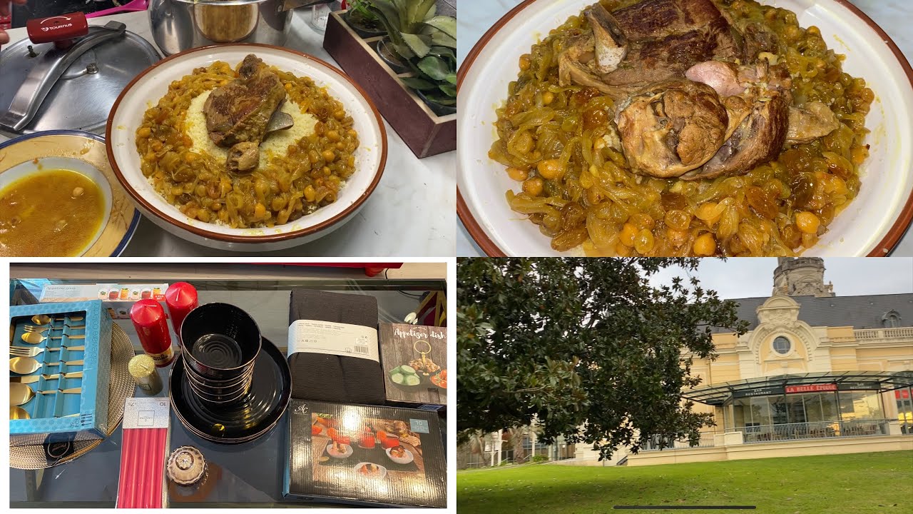 روتين الجمعة كسكس الغرب🇩🇿بالتفاية/خرجة خفيفة مشترياتي من اكسيواRoutine couscous sucré salé