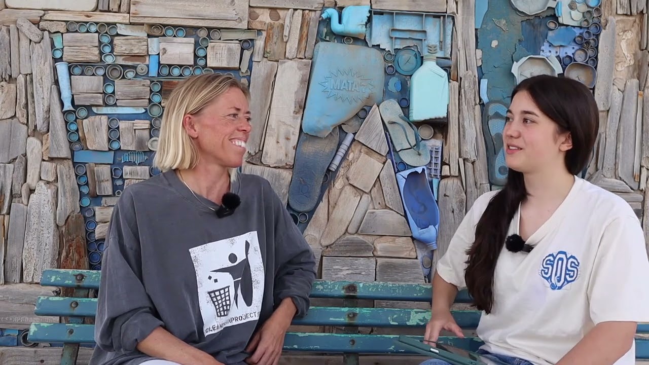 Beach Cleam up Interview Lærke