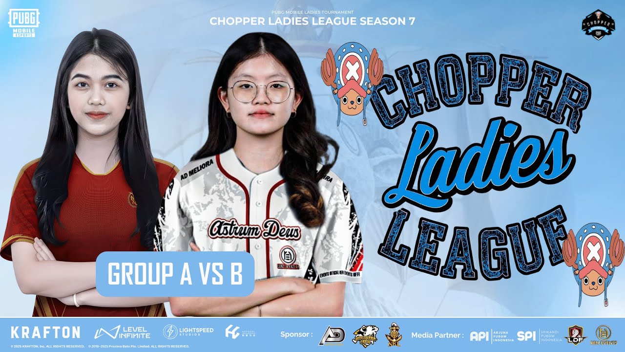 DAY 1 | GROUP A VS B | CHOPPER LADIES LEAGUE SEASON 7 | PUBG MOBILE