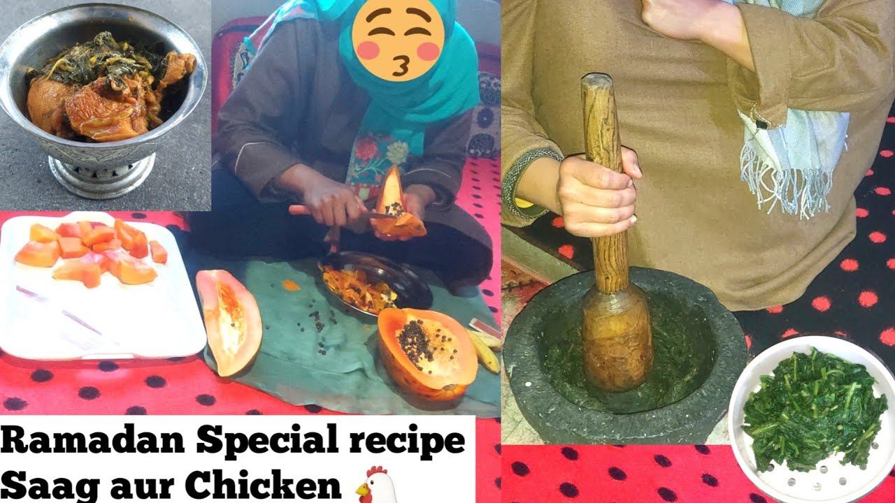 Ramadan Special: Kashmiri Haakh aur Chicken Recipe 🥬🍗 | Saag Chicken Recipe