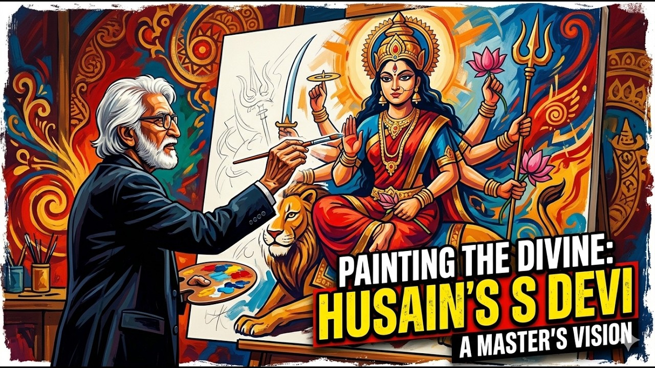 Picasso of India - MF hussain live painting and interview