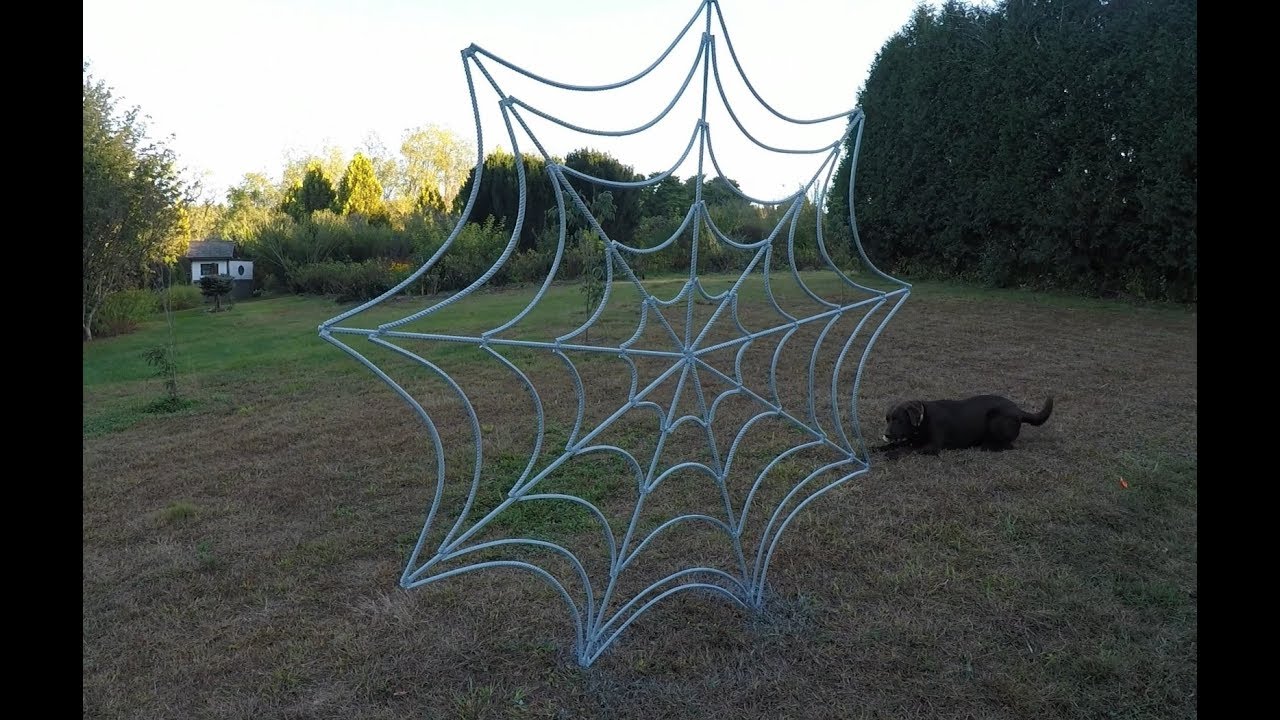 Making a rebar spider web