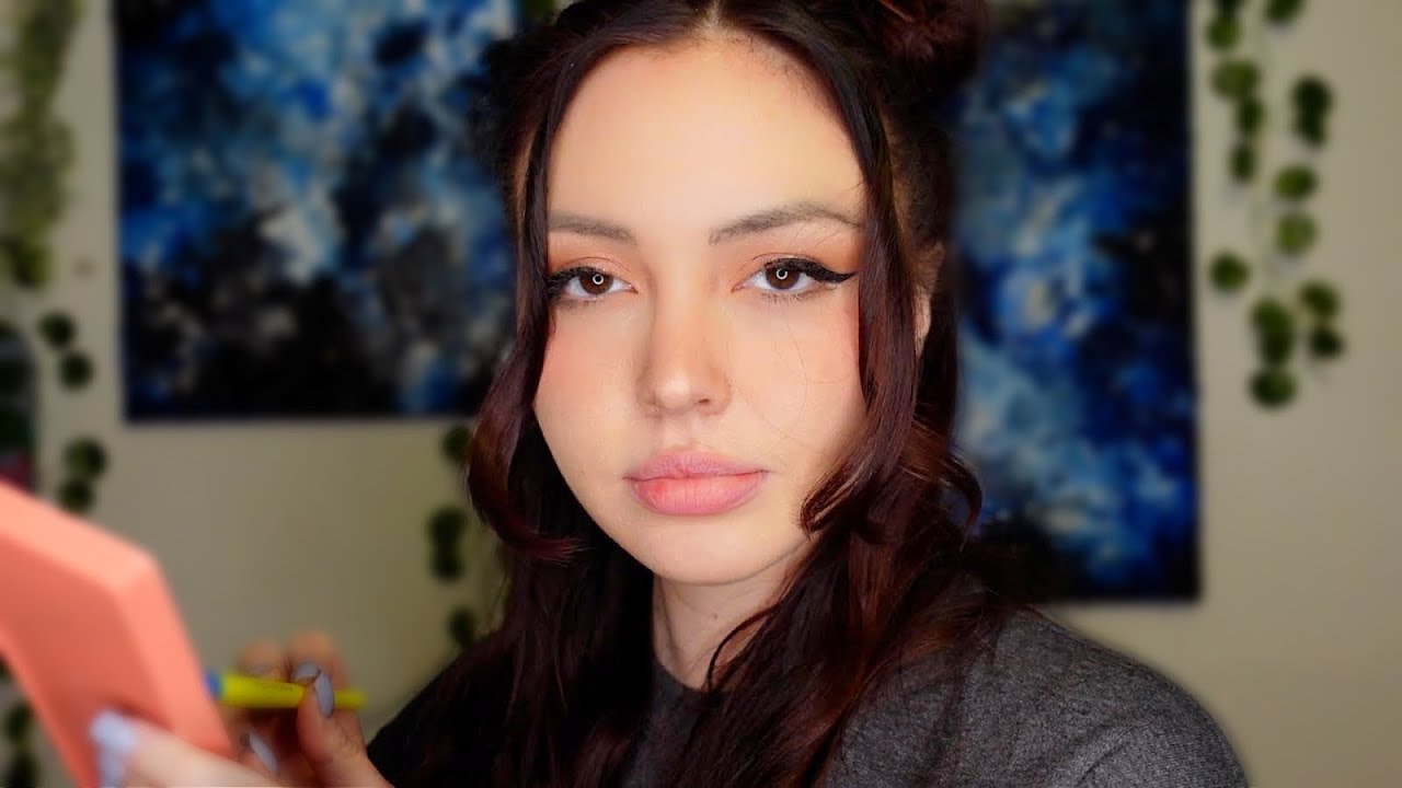 Painting Your Face ASMR (personal attention, soft whispers, face brushing)