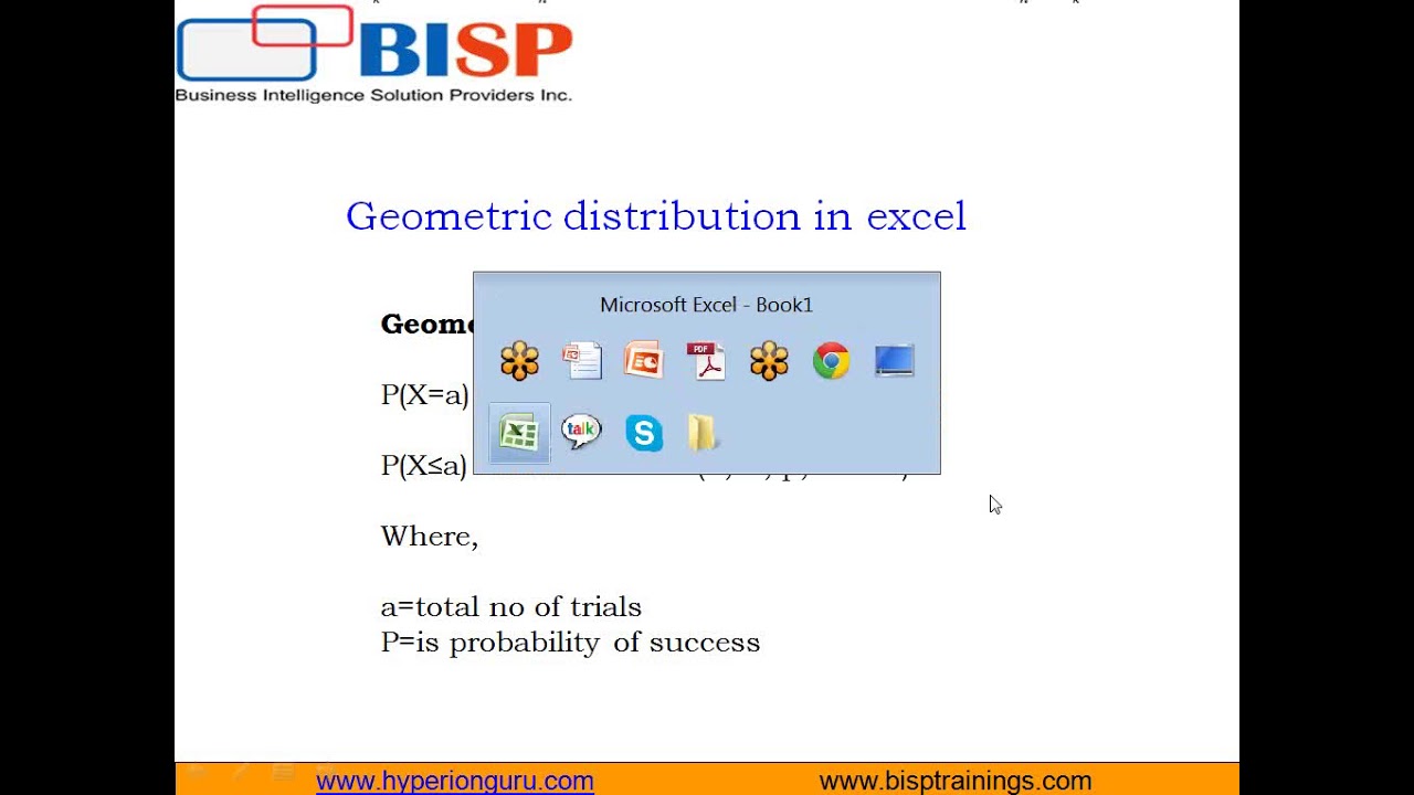 Guide to Geometric Distribution in Excel | Statistics Geometric Distribution by BISP Trainings