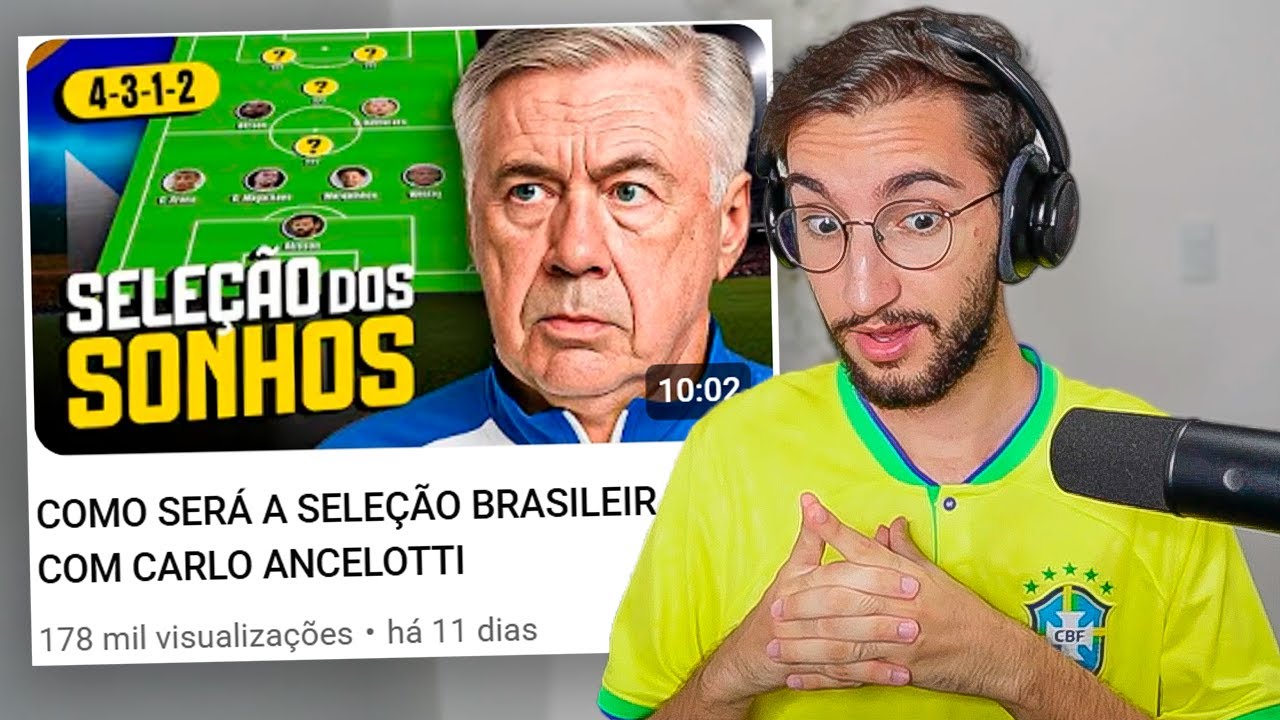 COMO SERÁ A SELEÇÃO BRASILEIRA COM CARLO ANCELOTTI