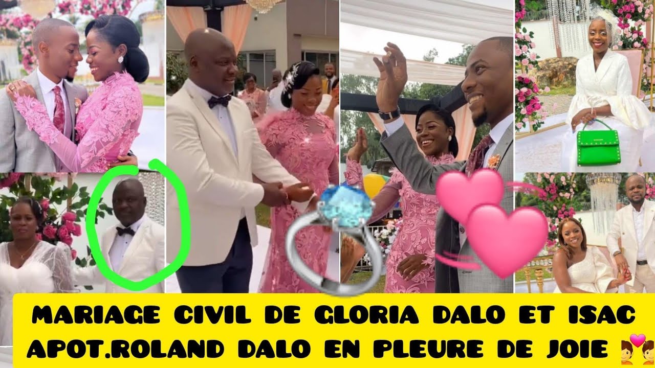 APOT.ROLAND DALO MARIAGE CIVIL DE SA FILLE GLORIA DALO &ISAC EN INTÉGRALITÉ KEL AMBIANCE MON DIEU😱