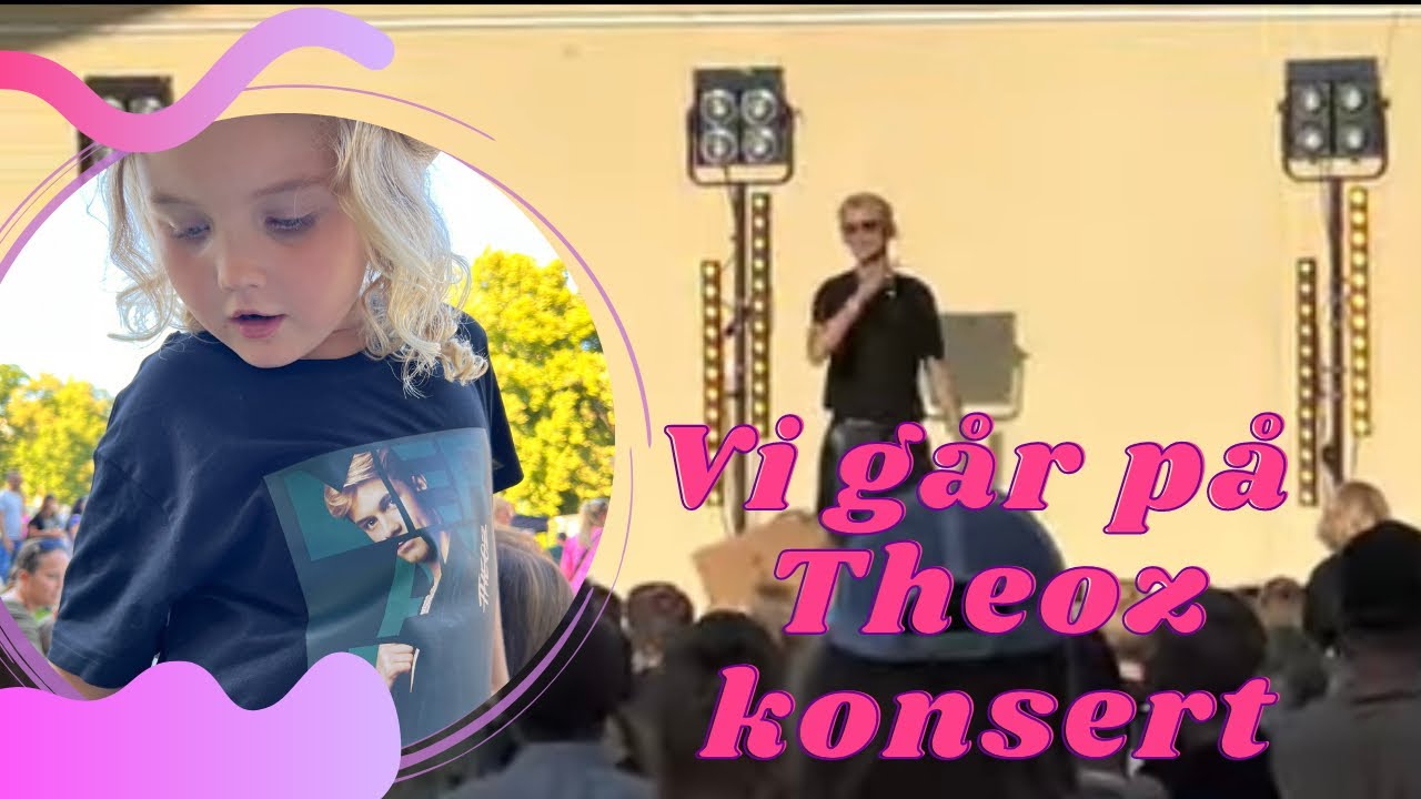 Vi går på Theoz konsert i Örebro.