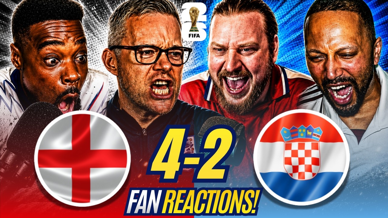 England Fans THRILLED 😃 Reactions to England 4-2 Croatia | FIFA World Cup Fan Reactions