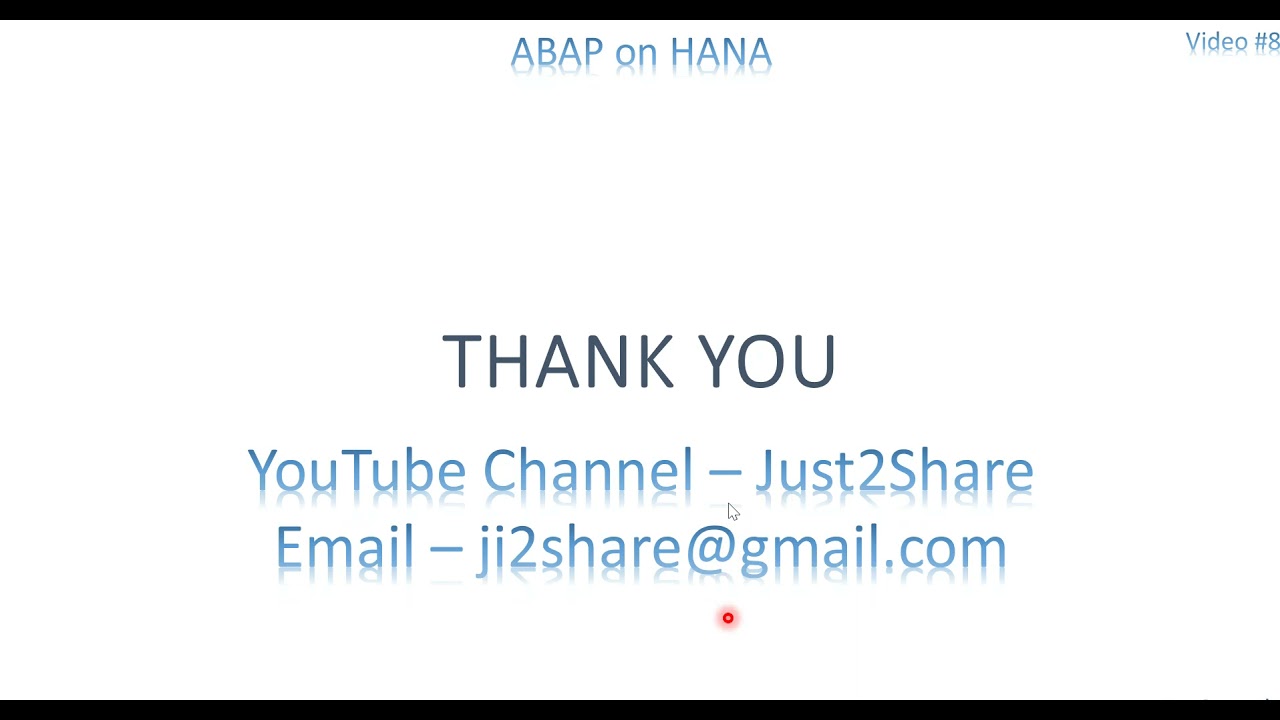 Video 8: ABAP on HANA - Group By functionality
