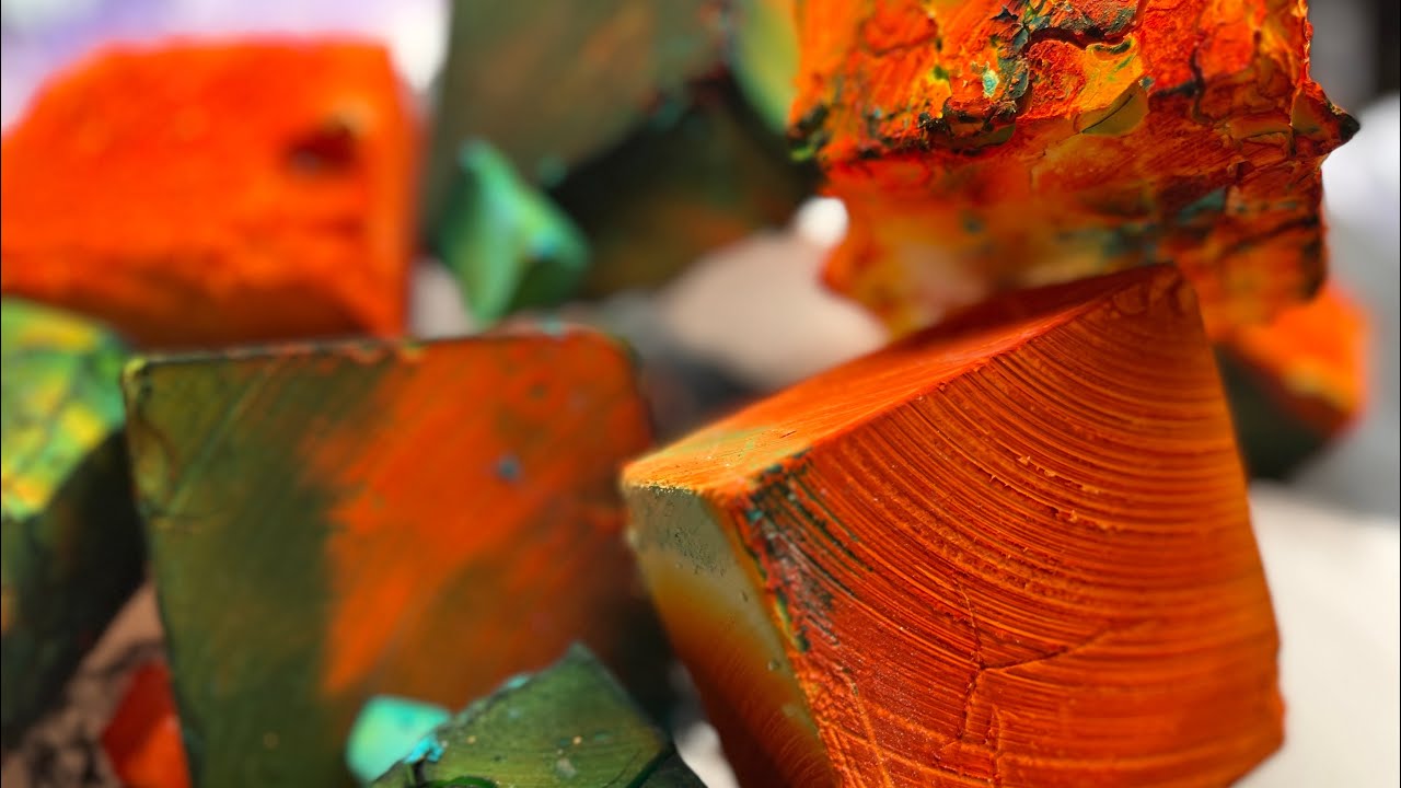 17 Blocks of BSN Gymchalk | Dyed Gymchalk | ASMR