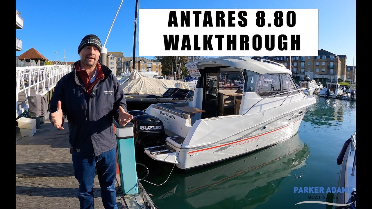 Beneteau Antares 8.80 Walkthrough Yacht Tour - Boat for sale - Fishing, Family and Power! £82,995