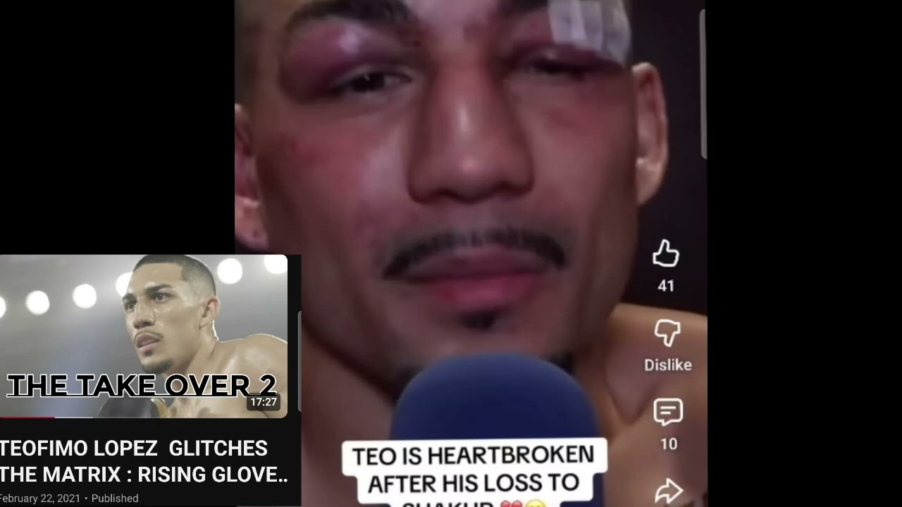 PLAYS VICTIM AFTER  BEING BEAT UP..  TEOFIMO LOPEZ HATES HIMSELF.. never made any real money.