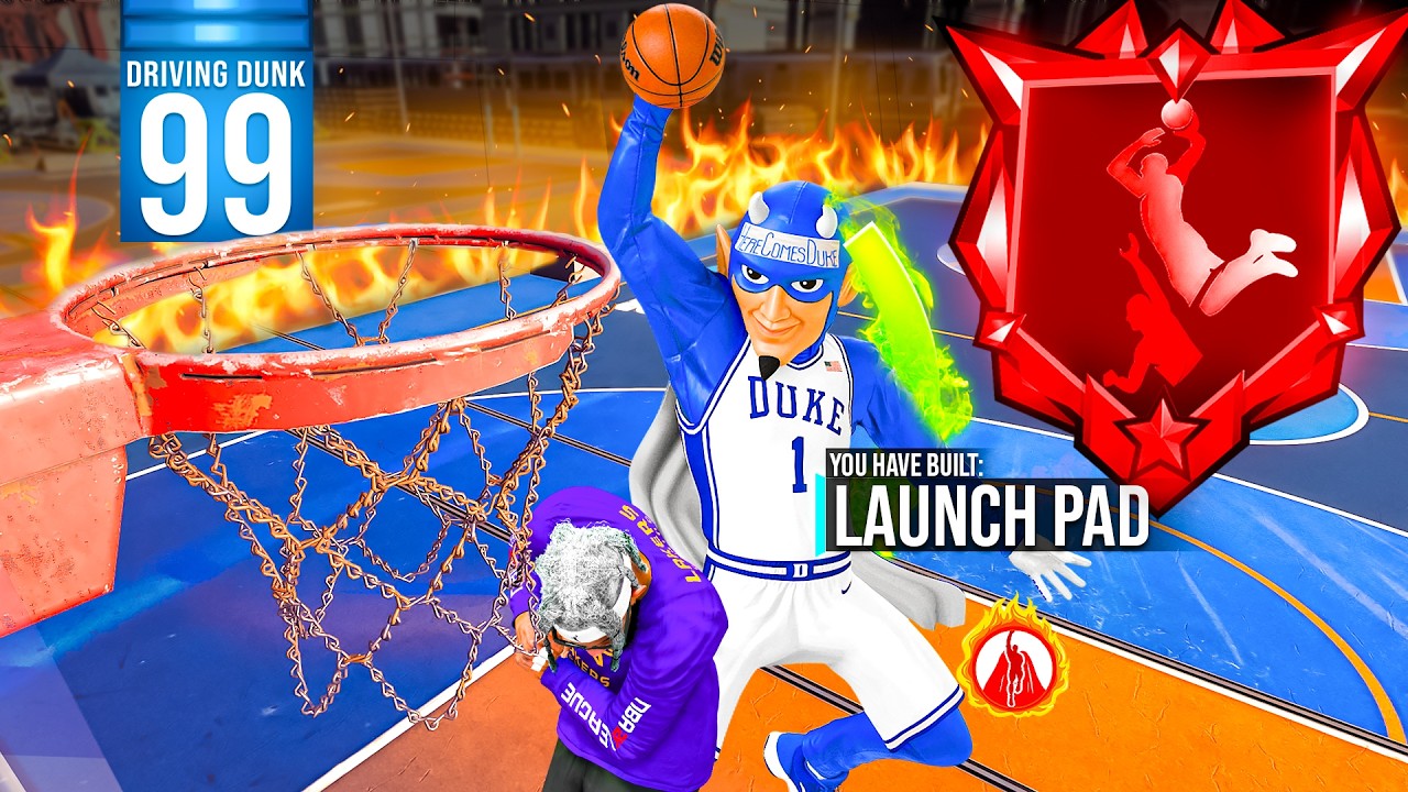 Blue Devil Mascot + Legend Posterizer + Launch Pad Build = UNLIMITED CONTACT DUNKS!