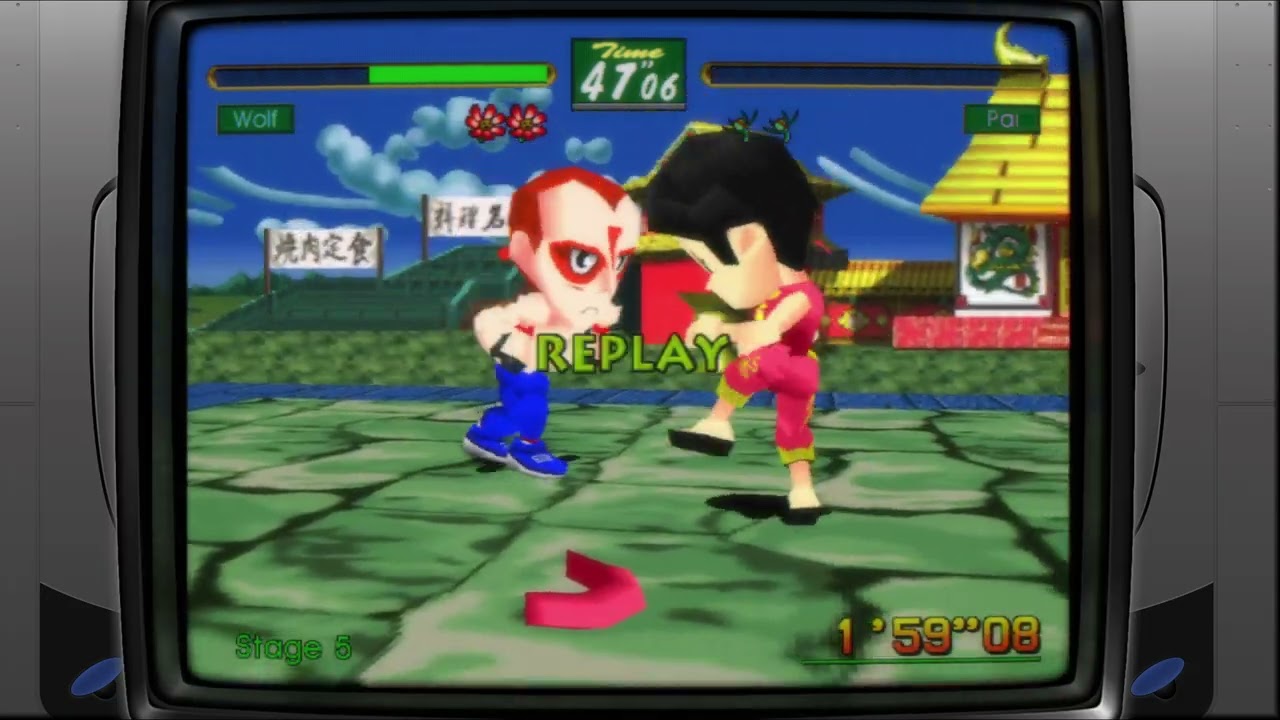 VIRTUA FIGHTER KIDS - Wolf | Sega Saturn | Crt Shader + Overlay