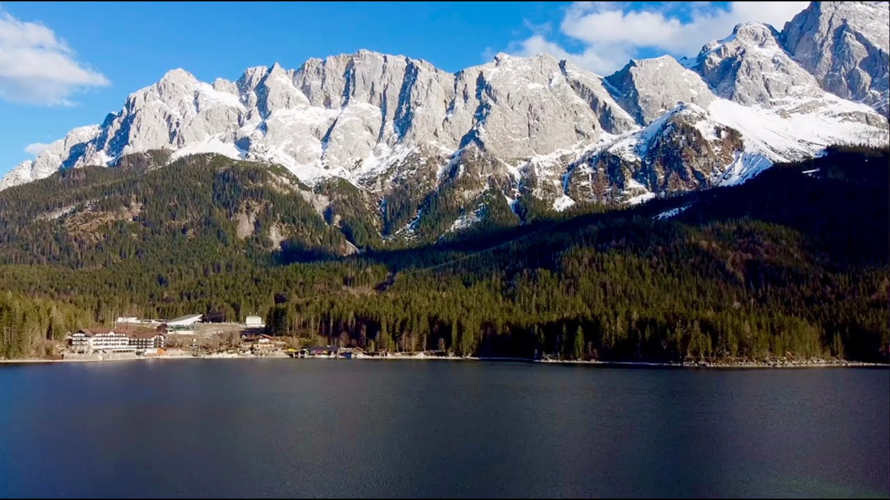 DJI Mini 2 above Eibsee lake, Germany