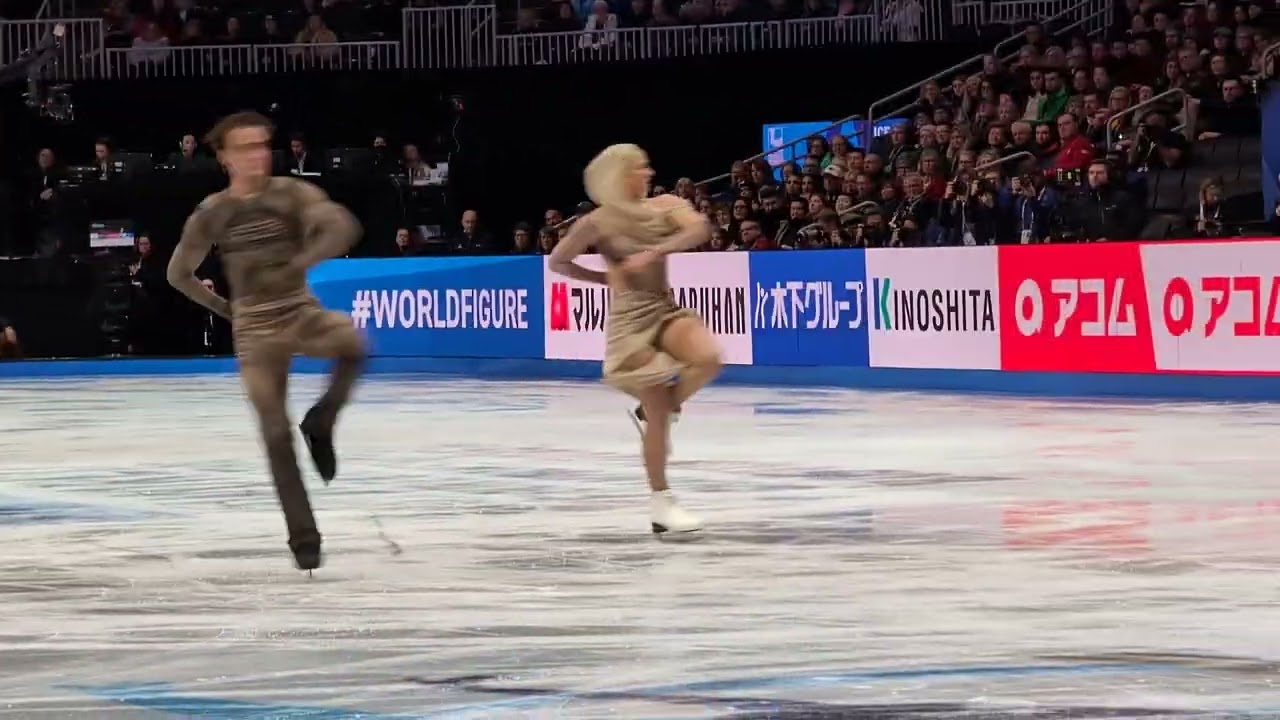 Olivia Smart and Tim Dieck Free Skate 2025 World Figure Skating - TD Garden Boston
