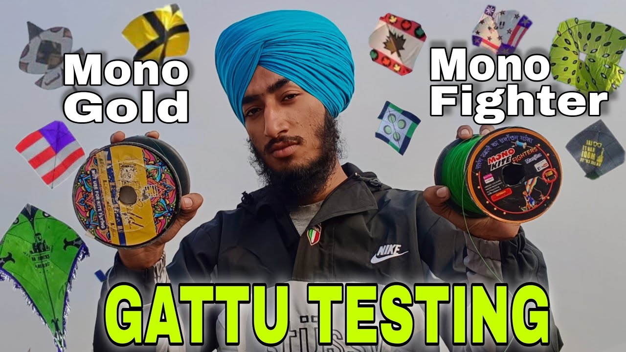 NEW MONOFILL GOLD VS MONOKITE FIGHTING GATTU TESTING 🧵GATTU TESTING 😍 KITE FLYING VLOGS