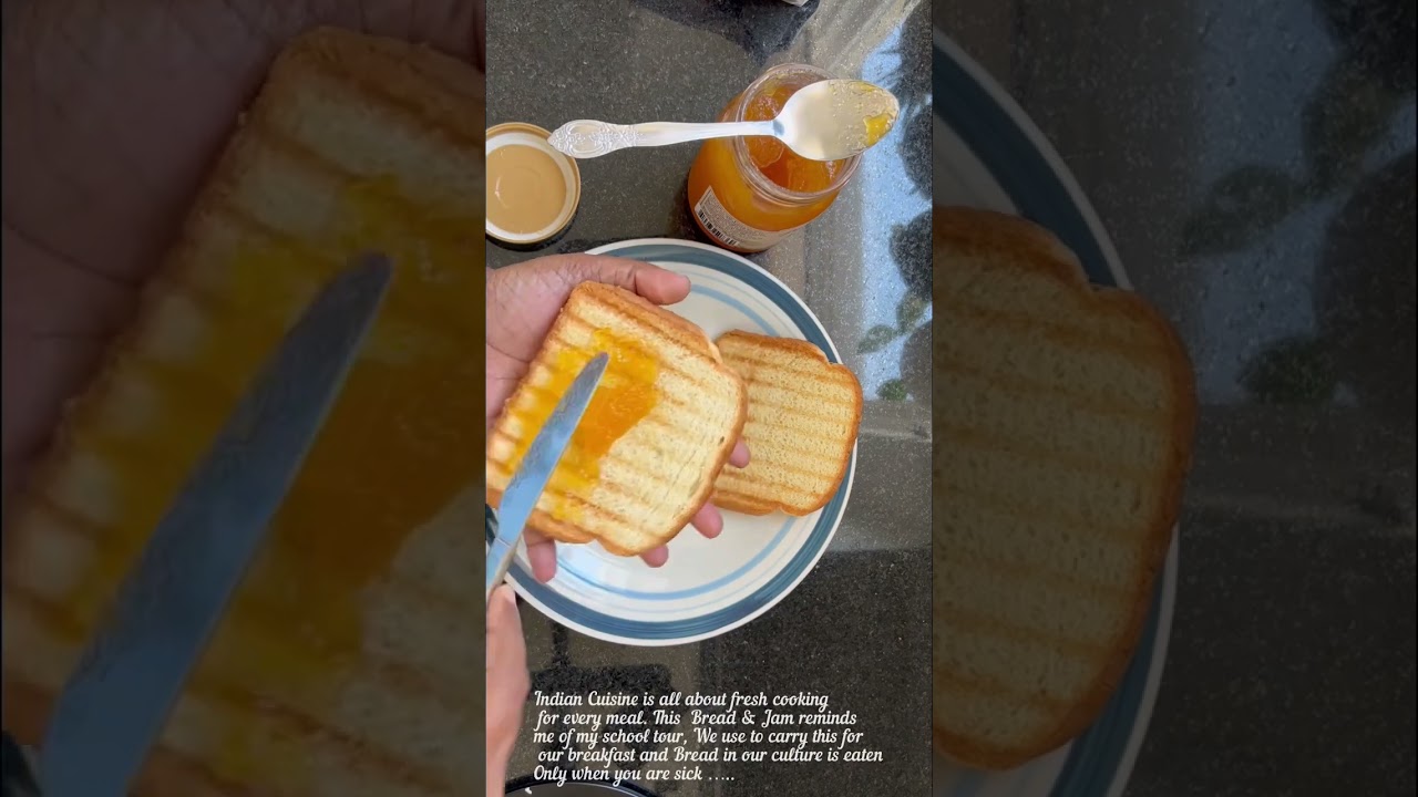 #Bread #Jam #Easy #breakfast #mango