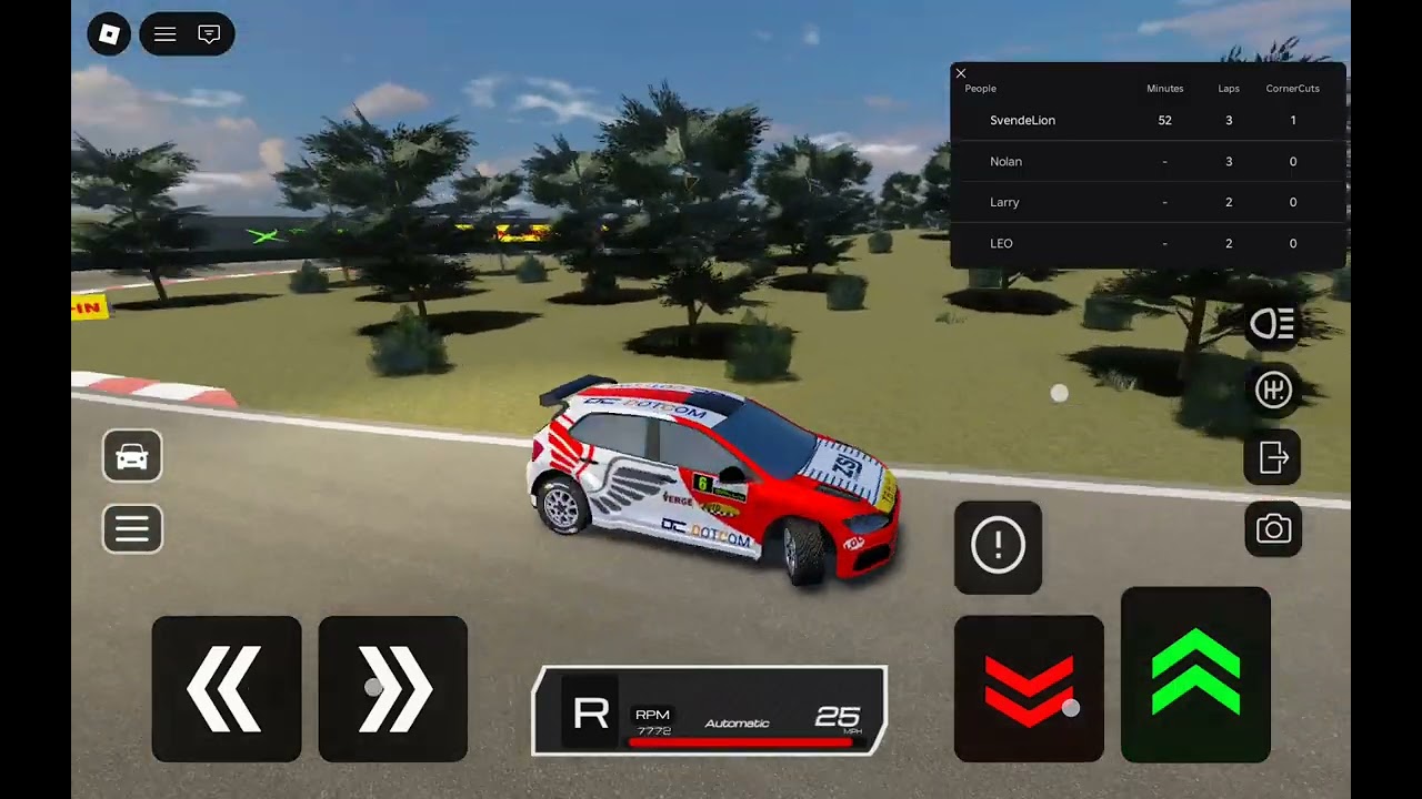 Trying to drift rally car