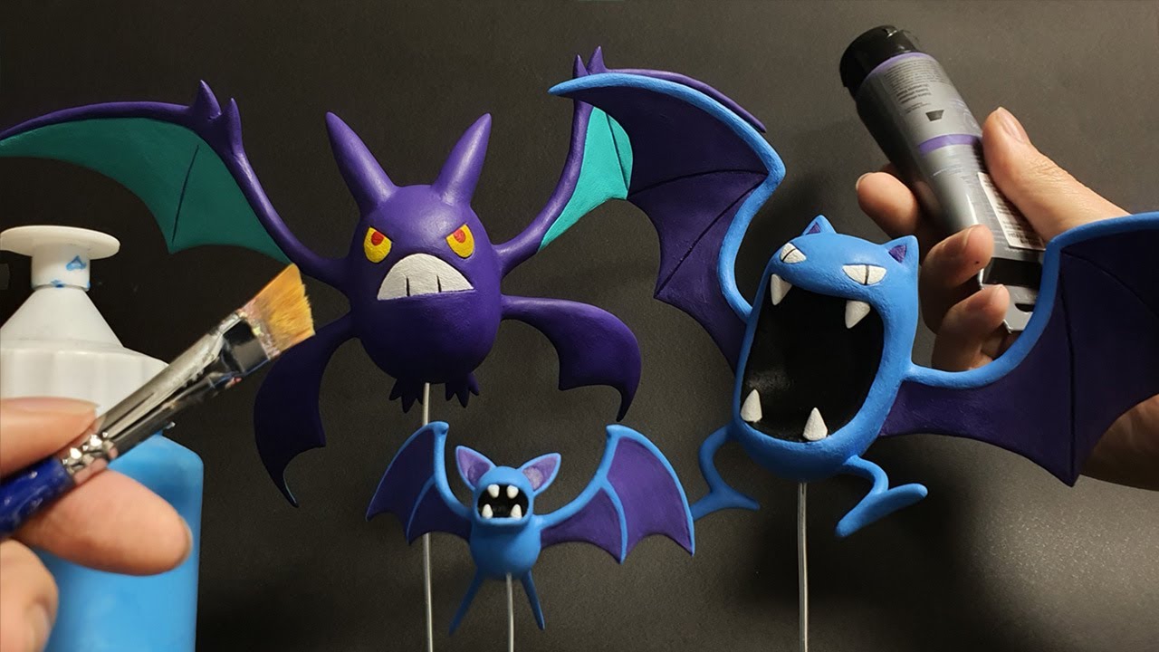 Sculpting Zubat, Golbat, and Crobat | Pokemon