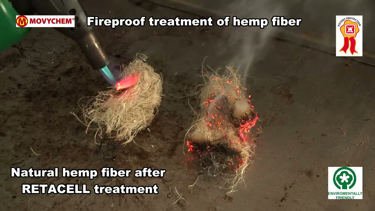 Fireproof Treatment of Hemp Fiber