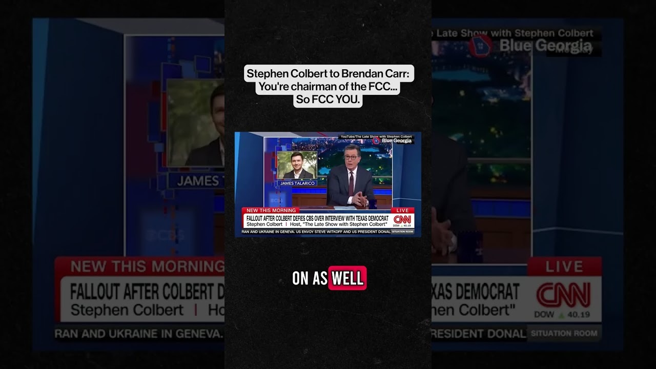 Stephen Colbert to Brendan Carr: 